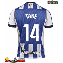 Camisa de Futebol Real Sociedad Takefusa Kubo #14 Equipamento Principal 2025-26 Manga Curta